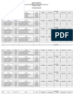 Attendance sheet