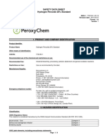 Safety Data Sheet Hydrogen Peroxide 20% Standard: 1. Product and Company Identification