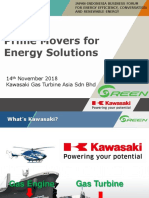 Prime Movers For Energy Solutions: 14 November 2018 Kawasaki Gas Turbine Asia SDN BHD