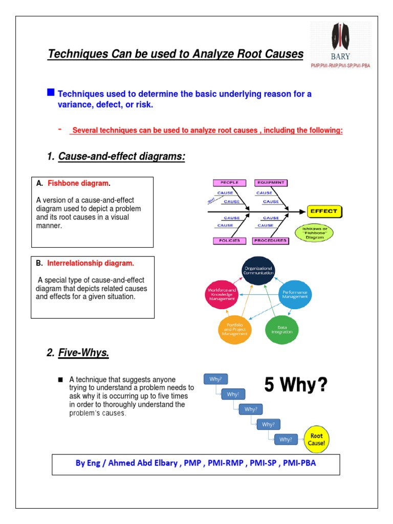 Root Cause Analysis Techniques | PDF