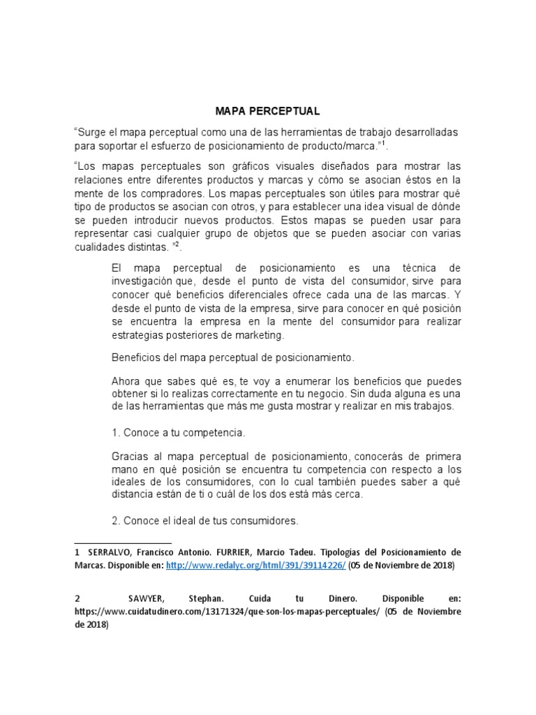 Mapa de Posicionamiento | PDF | Turismo | Producto (Negocio), image size:768x1024