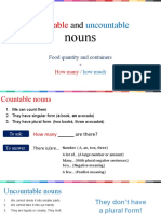 Countable and Uncountable Nouns