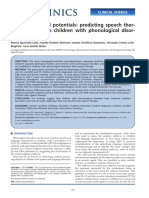 Auditory Evoked Potentials Predicting Speech Therapy Outcomes in Children With Phonological Disorders PDF