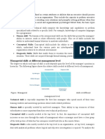 Managerial Skills at Different Management Level