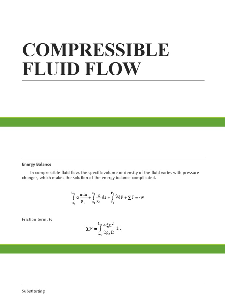 Compressible Fluid Flow Analysis | PDF | Fluid Dynamics | Gases