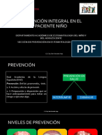 PREVENCIÓN INTEGRAL PARA EL PACIENTE NIÑO 2019 2