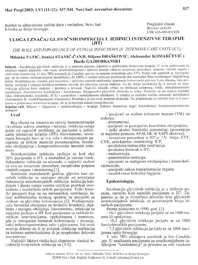 Gljivicne Infekcije | PDF