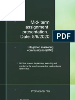 Mid-Term Assignment Presentation. Date: 8/9/2020