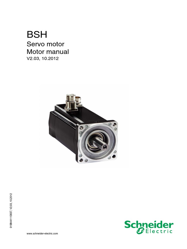 Servo Motor Motor Manual PDF Electric Motor Direct Current