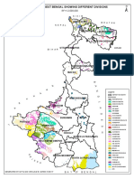 Map of West Bengal Showing Different Divisions: Darjeeling