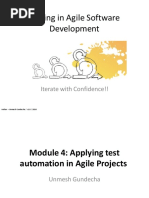 Testing in Agile Software Development