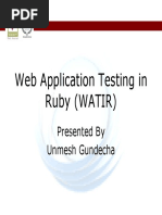 Web Application Testing in Ruby