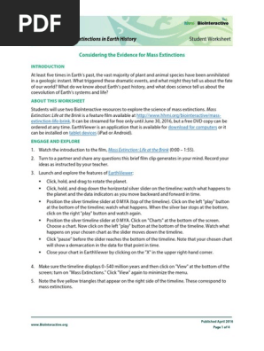 mass-extinction-student-worksheet-pdf-extinction-planetary-science