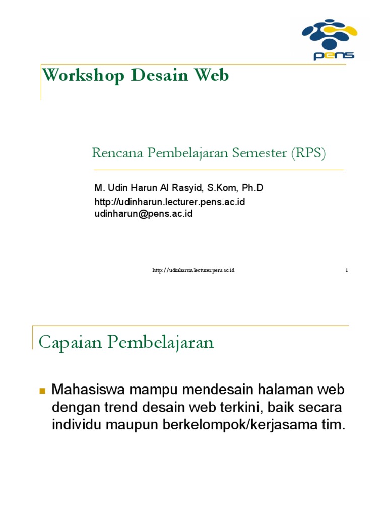00 Rps Workshop Desain Web Pdf Bootstrap Front End Framework