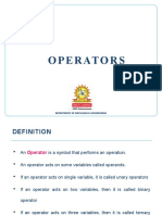 Operators: Department of Mechanical Engineering