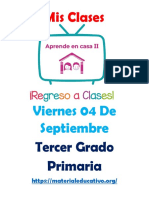 Mis Clases 3 Er Grado 04 Septiembre Primaria