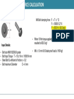 M6 Bolt Clamp Force Calculation PDF