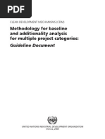 Methodology For Baseline and Additionality Analysis For Multiple Project Categories