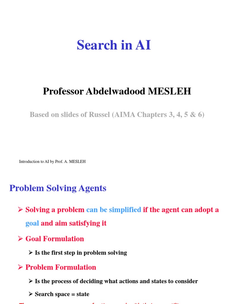 An Introduction to Problem Solving Through Search Algorithms | PDF ...