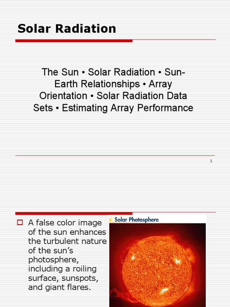 An InDepth Guide to Solar Radiation Fundamentals and Measurement PDF