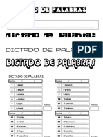 DICTADO DE PALABRAS Profe