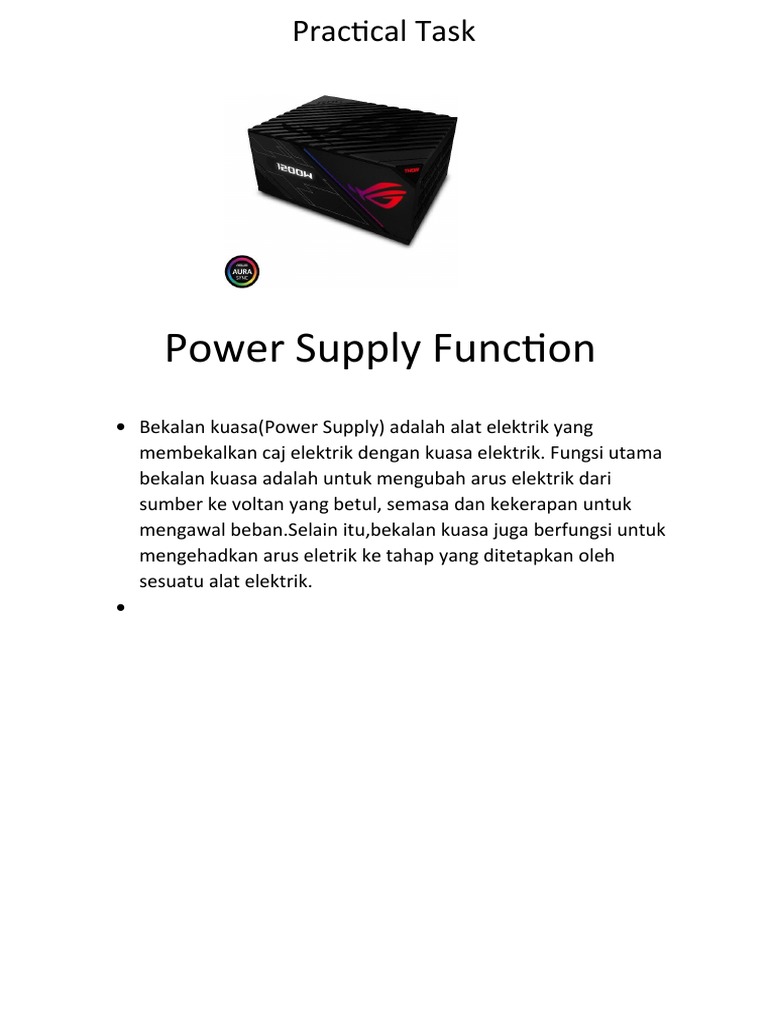 Power Supply Function PDF