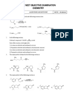 Online Neet Objective Examination Chemistry: 10 - 09 - 2020 21K/TP/NEET/ BATCH: All Residential