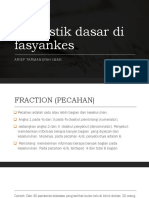 Penggunaan Stastistik Dasar Di Fasyankes