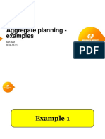 Aggregate Planning - Examples