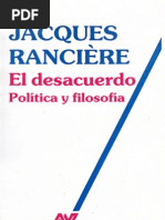 Ranciere,Jacques El Desacuerdo