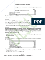 Process Cost System Problems