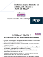 A Study On Market Share Analysis of Branded Ice Cream in Hubli, With Reference To Amul Ice Cream