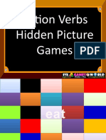 Action Verbs Hidden Picture Games