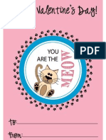 Valentine's Printables - Cat's Meow-Card