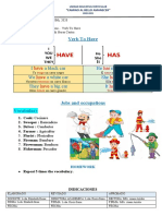 6to Ingles Jobs and Occupations - Verb To Have