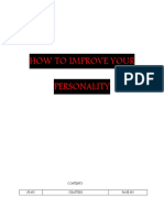 How To Improve Your Personality
