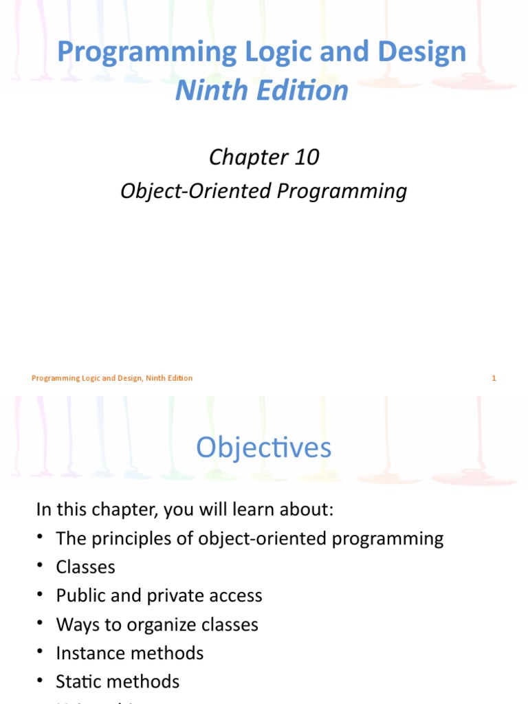 Programming Logic and Design: Ninth Edition | PDF | Method (Computer ...