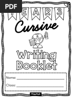 Cursive Writing Booklet | PDF