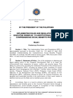 IRR Department Order No 110 (3rd Edition)