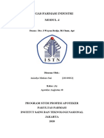 Tugas - Farmasi Industri 4 - Anindya Mutiara Sari - 20340032 - Kelas A