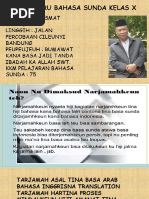 Bahasa Sunda Kelas 10 Tema Narjamahkeun Pdf