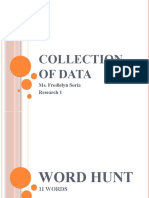 COLLECTION OF DATA