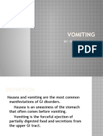 Causes and Management of Vomiting