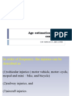 Age Estimation & Bone Ossification: DR Singh D.,MD, DNB