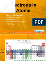 Electrons in Atoms: Electron Configuration Valence Electrons Orbital Notation Lewis-Electron Dot Diagram Octet Rule