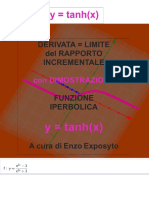 DERIVATA Della FUNZIONE TANGENTE IPERBOLICA - DIMOSTRAZIONI