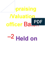 Appraising Valuation Officer