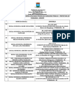 Endereço Das Escolas Onde Serão Aplicadas Provas Do Concurso Público - Prefeitura de Itabaiana - Sergipe