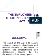 The Employees' State Insurance ACT, 1948
