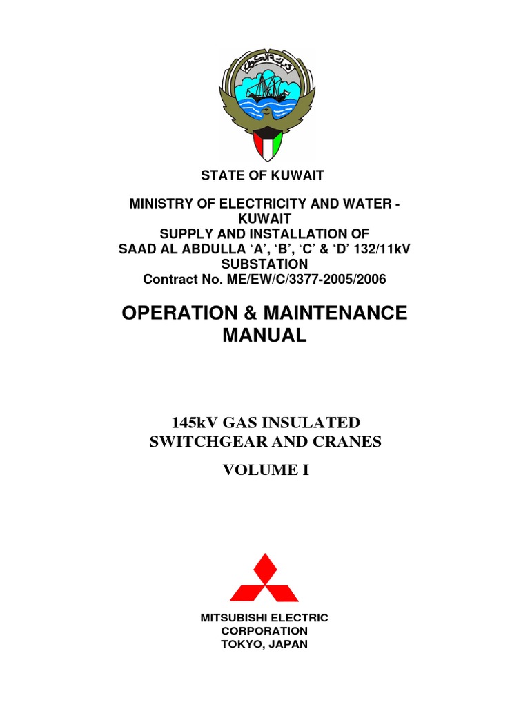 Volume I - 145KV Gas Insulated Switchgear and Cranes PDF | PDF ...